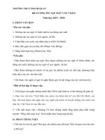 Đề cương ôn tập học kì 2 môn Ngữ văn lớp 7 năm 2019-2020 - Trường THCS Thanh Quan