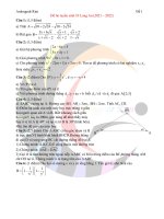 Đề ôn tuyển sinh 10 Long An (2021-2022) Đề 1