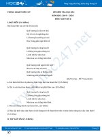 Đề kiểm tra HK2 năm 2020 môn Ngữ Văn 8 - Phòng GD&ĐT Bến Cát