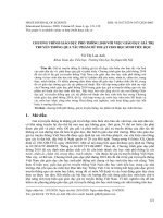 Chương trình giáo dục phổ thông 2018 với việc giáo dục giá trị truyền thống qua tác phẩm mĩ thuật cho học sinh tiểu học