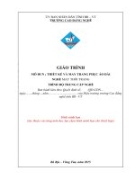 Giáo trình Thiết kế và may trang phục áo dài - Nghề: May thời trang (Trung cấp) - CĐ Kỹ Thuật Công Nghệ Bà Rịa-Vũng Tàu