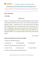 Đề thi học kì 2 lớp 3 môn Tiếng Việt năm 2020-2021 - Số 1