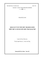Khảo sát tuân thủ điều trị động kinh trên trẻ vị thành niên điều trị ngoại trú 