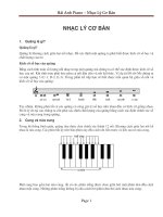 Nhạc lý cơ bản về Piano