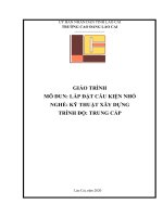 Giáo Trình Lắp đặt cấu kiện nhỏ