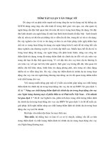 Nâng cao chất lượng thẩm định tài chính dự án trong hoạt động cho vay của ngân hàng thương mại cổ phần đầu tư và phát triển việt nam chi nhánh sở giao dịch 3 (tt) 