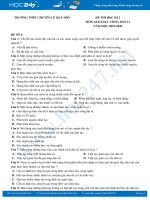 Bộ 4 đề thi HK2 năm 2020 môn GDCD lớp 11 Trường THPT Chuyên Lê Quý Đôn