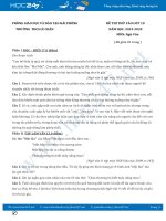 Đề thi thử vào lớp 10 năm 2020 môn Ngữ Văn - Trường THCS Lê Chân