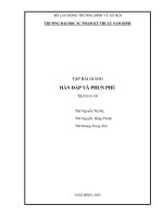 Bài giảng hàn đắp và phun phủ