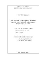 Một phương pháp lặp kiểu halpern cho bài toán điểm bất động trong không gian banach