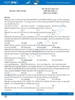 Bộ 5 đề thi giữa HK2 môn Hóa học 12 năm 2021 có đáp án Trường THPT Sin Hồ