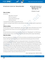 Đề thi thử vào lớp 10 năm 2020 môn Ngữ Văn - Sở GD&ĐT Quảng Bình