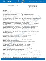 Bộ 4 đề thi giữa HK2 năm 2020 môn Tin học 11 Trường THPT Vô Lai