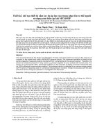 Thiết kế, chế tạo thiết bị cầm tay đo áp lực của trang phục lên cơ thể người sử dụng cảm biến áp khí MPX10DP