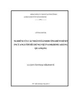 Luận văn thạc sĩ kinh doanh thương mại (FULL) nghiên cứu các nhân tố ảnh hưởng đến niềm tin của người tiêu dùng việt nam khi mua hàng qua mạng 
