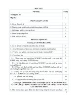 Sáng kiến kinh nghiệm, SKKN, Giải pháp tổ chức, chỉ đạo nâng cao hiệu quả hoạt động nghiên cứu KHKT của học sinh ở trường THPT