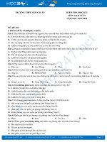 Bộ 4 đề thi HK1 môn Lịch Sử 10 năm học 2019-2020 Trường THPT Ngô Gia Tự