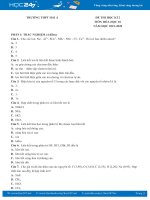 Đề thi HK2 năm 2020 môn Hóa học 10 Trường THPT Hải Á