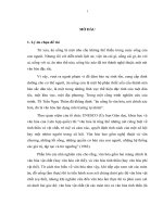 Đề cương luận văn Văn hóa cà phê ở Hà Nội trong Văn hóa ẩm thực Việt Nam  và những vấn đề đặt ra