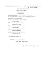 De thi giua hoc ky 1