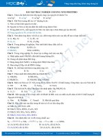 Bài tập trắc nghiệm Chương Nito - Photpho môn Hóa học 11 năm 2020