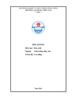 Giáo trình Hóa sinh – CĐ Thủy Sản