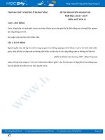 Đề thi HSG năm 2019 môn Ngữ Văn 11 - Trường THPT Chuyên Lê Thánh Tông