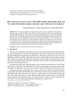 Thực trạng kỹ năng tư duy phản biện trong hoạt động học tập của sinh viên khóa 8, khoa Giáo dục, học viện Quản lý giáo dục