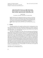 Một số vấn đề về năng lực thiết kế bài học môn Mĩ thuật của giáo viên trung học cơ sở theo chương trình giáo dục phổ thông mới