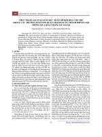 Thực trạng quản lí giáo dục thẩm mỹ hội họa cho trẻ trong các trường mầm non quận Thanh Xuân, thành phố Hà Nội thông qua hoạt động dã ngoại