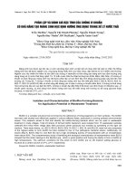 Phân lập và đánh giá đặc tính của chủng vi khuẩn có khả năng tạo màng sinh học định hướng ứng dụng trong xử lý nước thải