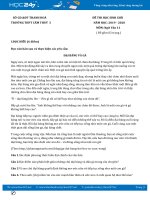 Đề thi HSG năm 2020 môn Ngữ Văn 11 - Trường THPT Cẩm Thuỷ 3