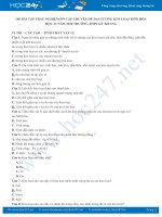 Bộ 140 bài tập trắc nghiệm ôn thi chuyên đề Đại cương Kim loại môn Hóa học 12 năm 2020 Trường THPT Kỳ Khang