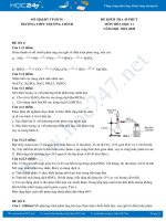 Bộ 4 đề kiểm tra 45 phút môn Hóa học 11 năm 2019-2020 Trường THPT Trường Chinh