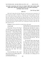 Tổ chức giáo dục kỹ năng tự nhận thức bản thân cho sinh viên trường Đại học Đồng Nai theo mô hình lớp học đảo ngược