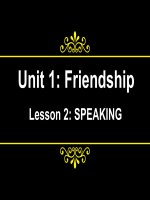 Speaking Unit 1 English 11
