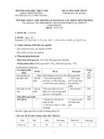 Đề cương học phần Môi trường và đánh giá tác động môi trường - ĐH Thủy Lợi