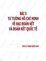 Bài giảng Tư tưởng Hồ Chí Minh: Bài 5 - PGS.TS. Phạm Ngọc Anh