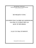 Luận văn giải pháp nâng cao hiệu quả kinh doanh tại công ty cổ phẩn tiếp vận quốc tế tiên phong​ 