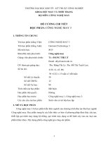 Đề cương chi tiết học phần: Công nghệ may 3 - ĐH Kinh tế-Kỹ thuật Công nghiệp