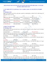 Một số dạng bài tập toán ôn tập chuyên đề Este - Lipit môn Hóa học 12 năm 2020 Trường THPT Phước Sơn