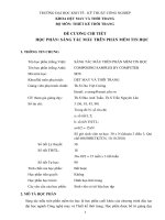 Đề cương chi tiết học phần: Sáng tác mẫu trên phần mềm tin học - ĐH Kinh tế-Kỹ thuật Công nghiệp