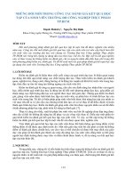 Những đổi mới trong công tác đánh giá kết quả học tập của sinh viên trường Đại học Công nghiệp Thực phẩm TP.HCM