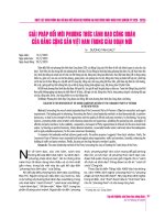 Giải pháp đổi mới phương thức lãnh đạo của Công đoàn của Đảng Cộng sản Việt Nam trong giai đoạn mới