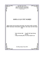 Một số giải pháp giúp học tốt phân môn tập đọc nhạc cho học sinh khối 5 trường tiểu học huỳnh ngọc huệ 