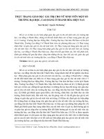 Thực trạng giáo dục giá trị cho nữ sinh viên một số trường đại học, cao đẳng ở Thanh Hóa hiện nay