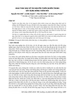 Khai thác bảo vệ tài nguyên thiên nhiên trong xây dựng nông thôn mới