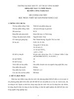 Đề cương chi tiết học phần: Thiết kế sản phẩm nâng cao - ĐH Kinh tế-Kỹ thuật Công nghiệp