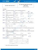Bộ 4 đề thi thử THPT QG năm 2021 môn Toán - Trường THPT Kim Sơn A