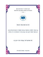 Luận văn giải pháp hoàn thiện hoạt động chiêu thị tại công ty vàng bạc đá quý phú nhuận​ 